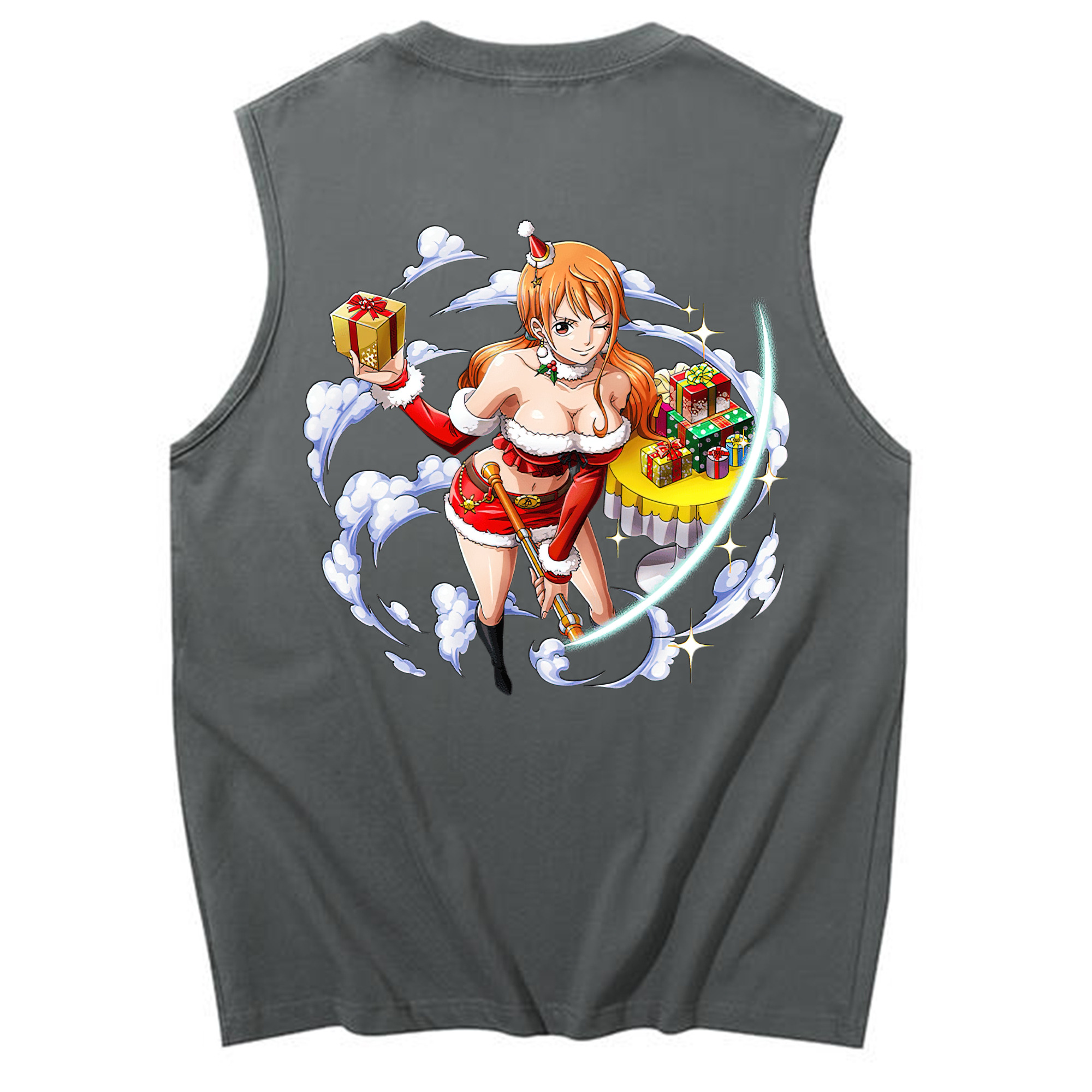 ワンピース ナミ ONE PIECE Nami コットン100％タンクトップ（背面プリント）